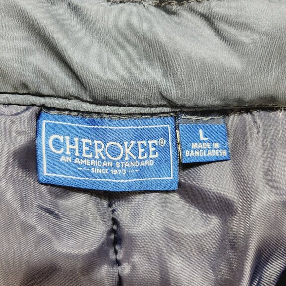 Cherokee Mens Insulated Snow Pants SZ Large Waterproof Outdoor Winter Wear blue - Picture 2 of 12